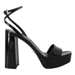 Prada Elevate Your Elegance with Glossy Black Womens Heels