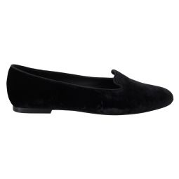 Dolce & Gabbana Elegant Black Silk-Blend Womens Loafers