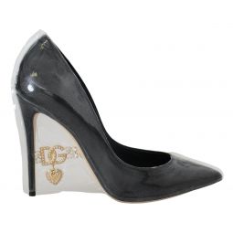 Dolce & Gabbana Elegant Black Gold Detail Heels Womens Pumps