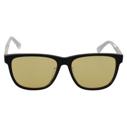 Diesel Chic Black Acetate Sunglasses with Yellow Womens Lenses