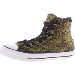 Chuck Taylor Hi Womens Faux Fur High Top Casual and Fashion Sneakers