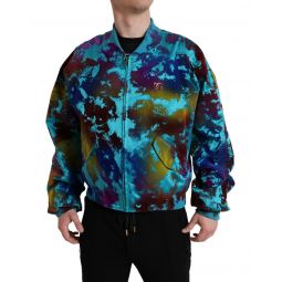 Dolce & Gabbana Color Splash Zip Bomber Jacket