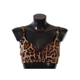 Dolce & Gabbana Gorgeous Leopard Silk Bra - Authentic Italian Design
