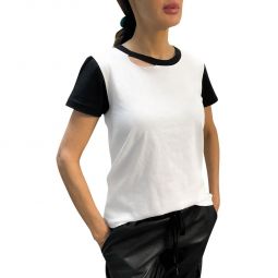 Harlow Womens Destroyed Cotton T-Shirt