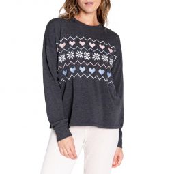 Womens Embroidered Crewneck Sweatshirt