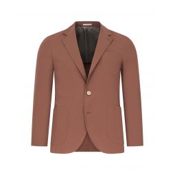 Brunello Cucinelli New Mens Taupe Cotton Blazer Sport Coat