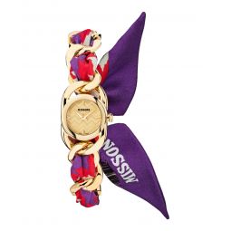 Missoni Womens Missoni Gioiello Twilly IP Yellow Gold 22mm Bracelet Fashion Watch