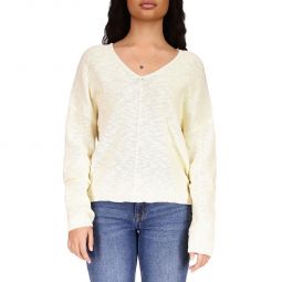 Keep It Chill Womens Knit V-Neck Pullover Sweater