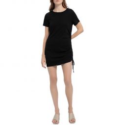 Womens Crewneck Mini T-Shirt Dress