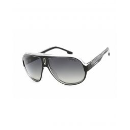 Carrera Black and White Sunglasses with Gray Lenses