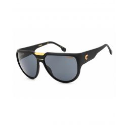 Carrera Matte Black Sunglasses with Grey Lenses