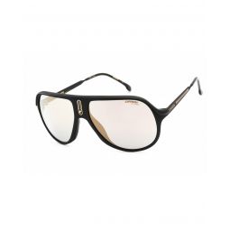 Carrera Matte Black Sunglasses with Gold Mirrored Lenses