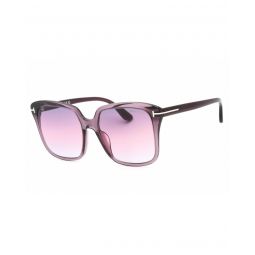 Tom Ford Shiny Violet Sunglasses with Gradient/Mirror Lens