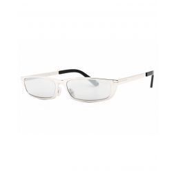Tom Ford Shiny Palladium Sunglasses with Smoke Mirror