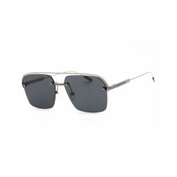 Ermenegildo Zegna Gunmetal Sunglasses with Smoke Lenses
