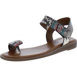 Geranio Womens Toe Loop Slingback Sandals