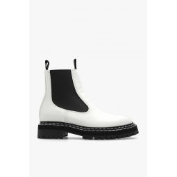 Proenza Schouler New Lug Sole Chelsea Boot White & Black