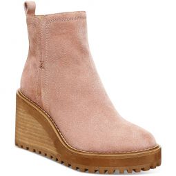 Julie Womens Lugged Sole Wedge Boots
