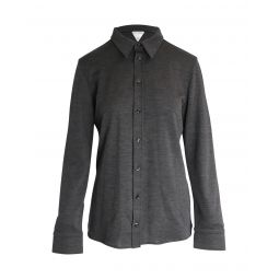 Bottega Veneta Grey Wool Button-Down Shirt