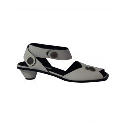 Stella Mccartney Button-Embellished Leather Ankle Strap Sandals