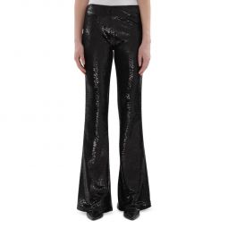 Charlin Womens Sequined Fashion Flared Pants