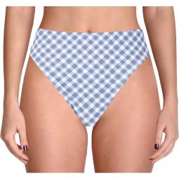 Womens Checkered Bikini Swim Bottom Separates