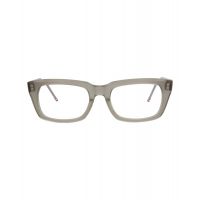 Thom Browne Unisex Square/Rectangle Grey Grey Transparent Fashion Designer Eyewear