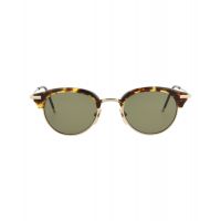 Thom Browne Unisex Round/Oval Tortoise Gold Green Fashion Designer Eyewear