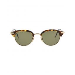 Thom Browne Unisex Round/Oval Tortoise Gold Green Fashion Designer Eyewear