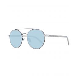 Ted Baker Grey Aviator Sunglasses with Blue Lenses