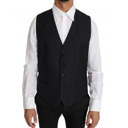Dolce & Gabbana Wool Silk Waistcoat Vest