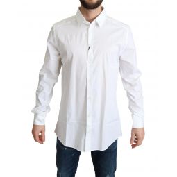 Dolce & Gabbana Cotton Stretch Dress Shirt with Long Sleeves