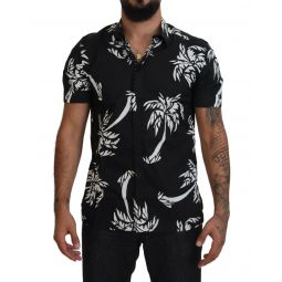 Dolce & Gabbana Palm Tree Print Short Sleeve Shirt