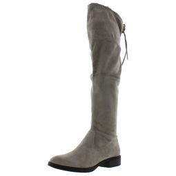 Peyton Womens Faux Suede Knee-High Riding Boots