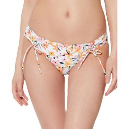 Womens Floral Ruched Swim Bottom Separates