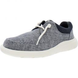 Captains Moc Womens Lace Up Comfort Casual and Fashion Sneakers
