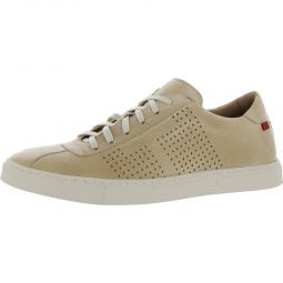 Astor Place Mens Leather Low Top Casual and Fashion Sneakers
