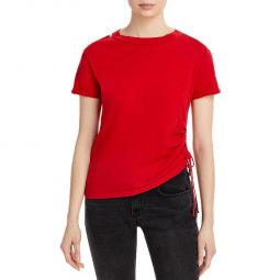 Vancouver Womens Cut Out Ruched T-Shirt