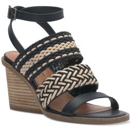 Womens Woven Buckle Ankle Strap