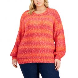 Womens Wool Blend Crewneck Pullover Sweater