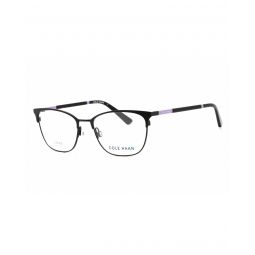 COLE HAAN Classic Black Eyeglasses with Clear Lenses