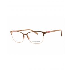 COLE HAAN Mink Eyeglasses with Clear Lenses