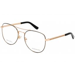 Jimmy Choo Gold and Clear Designer Eyeglasses