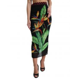 Dolce & Gabbana Floral High Waist Pencil Cut Midi Skirt