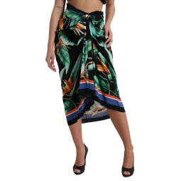 Dolce & Gabbana Floral High Waist Wrap Midi Skirt