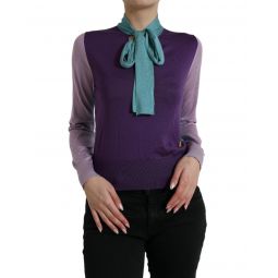 Dolce & Gabbana Silk Bow Pullover Sweater