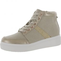 Edisia Womens Canvas High-Top Casual and Fashion Sneakers
