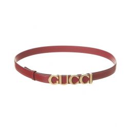 Gucci Buckle Thin Leather Belt