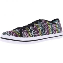 Kickstart Womens Canvas Graphic Athletic and Training Shoes