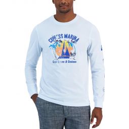 Cypress Marina Mens Cotton Crewneck Graphic T-Shirt